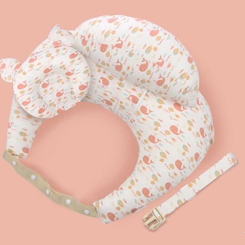 LatchHug nursing pillow with top cushion, head pillow and shoulder strap